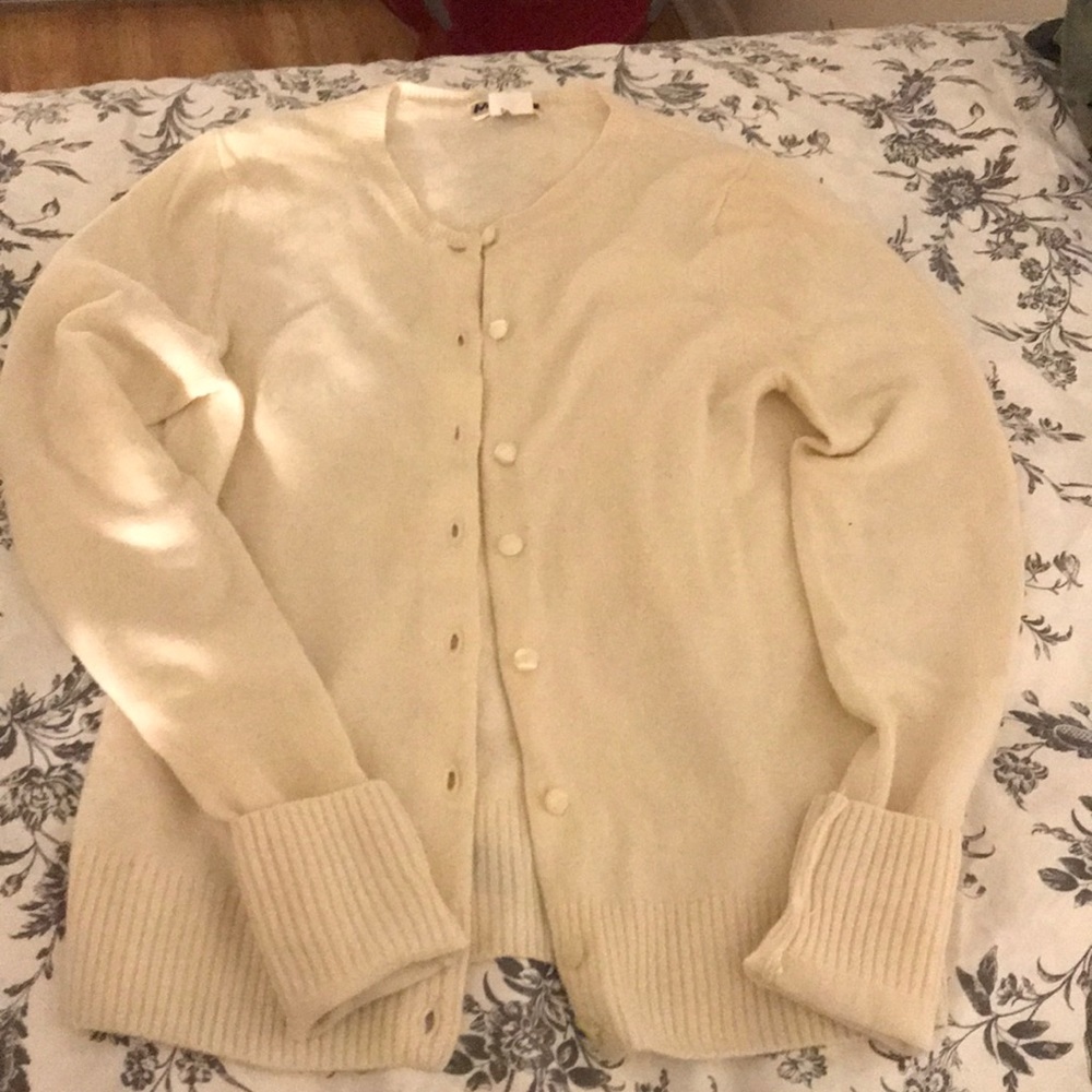 Beige J Crew Cashmere
